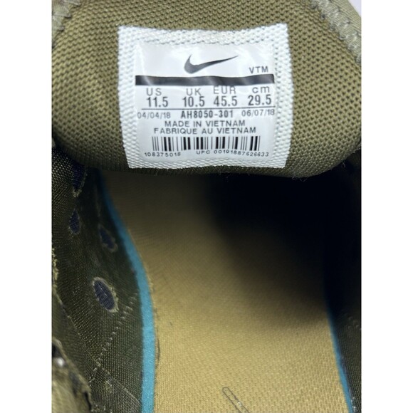 Nike Air Max 270 Shoes Men’s Size 11.5 Medium Olive Canvas Sneakers AH8050-301 - Picture 11 of 11